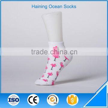 White animal jacquard sock animal girl tube sock