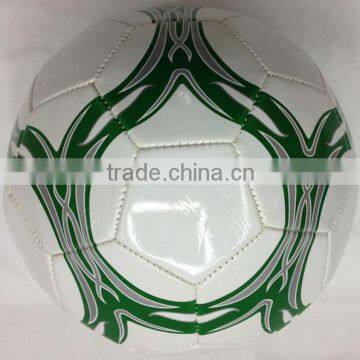 shine PVC promotion soccer ball/football print with client's logo and design