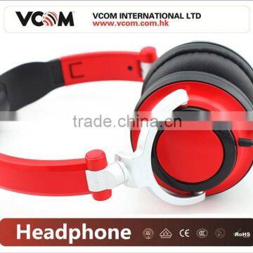 VCOM 2015 Foldable Stereo Headphone for DJ from China Factory