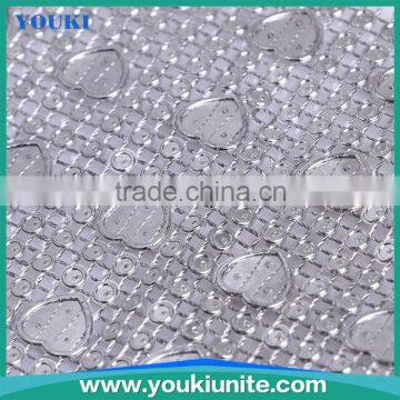 heart design silver color decorative plastic chain