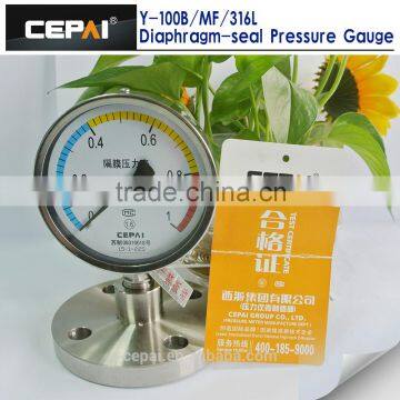 Diaphragm Seal Pressure Gauge With Glycerin Filled photo-2