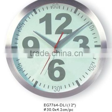 12inch 3D dial Aluminium Wall Clock With World Clock made in china!