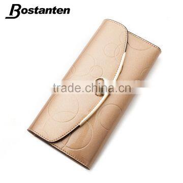 Luxury Party Hand Bag Leather Women Long Coin Purse Hand Wallet photo-4