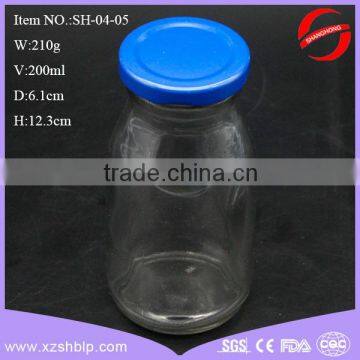 concise style 200ml empty glass water bottle wholesale