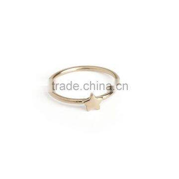 Minimalist star charm simple ring designs for daily wear