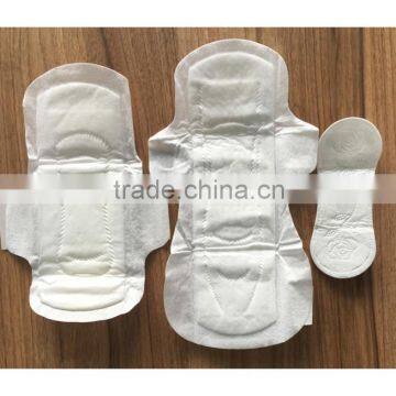 2016 New material eco-friendly female sanitary pad brands biodegradable completely