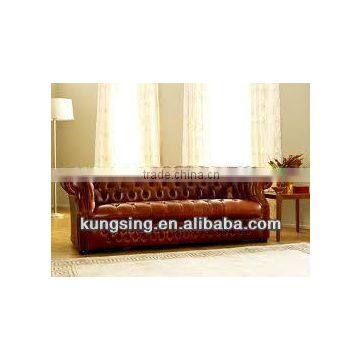 living room classic red leather chesterfield sectional sofa