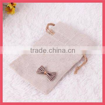 Cheap Wholealse Cute Bow Tie Pack Linen Bag