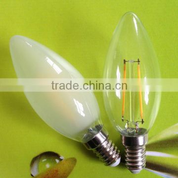 2700k 2w e14 led filament candle bulb CE GS RoHS ERP