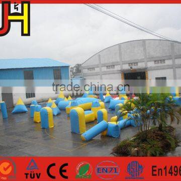 Air tight inflatable paintball barriers, paintball inflatable bunkers, inflatable movable barriers