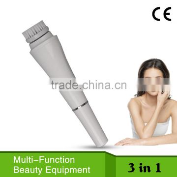 2015 hot sale facial cleaning appliance facial brush with soft & hard bristles