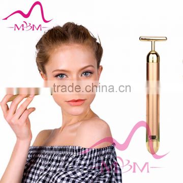 Vibration Function 24K gold Energy Beauty Bar Facial Massage for Face Lifting Tools