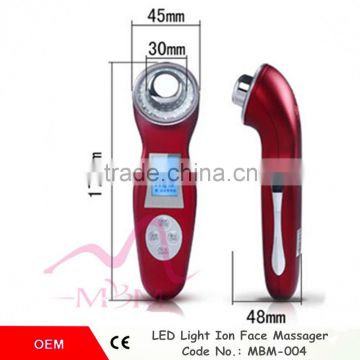 Zhengzhou Gree Well 5 in 1 color Mesotherapy LED RF EMS Skin Rejuvenation Anti-aging Face Massager