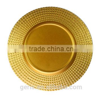 GRS Catering Radial Gold Glass Charger Plate Decorative Tableware