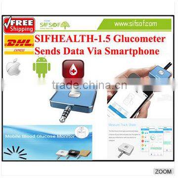 1.5 Blood Glucose Monitor Connecting with Smartphone