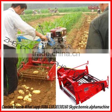 Time and labor saving single-row small sweet potato harvester