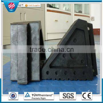 Factory wholesale rubber truck wheel chockRubber Wedge /Rubber Stopper/ Wheel Chock Trade Assurance