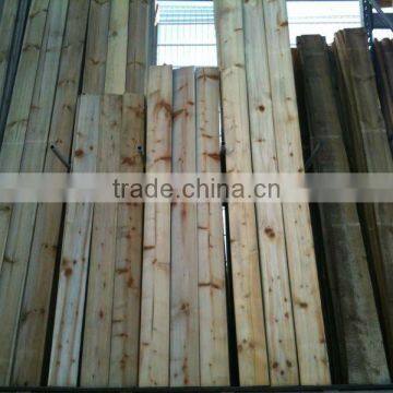 Carbonized Pine Tree Wood Stake