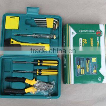 Wholesale Professional 12pcs Household Tools Set With Screwdrivers Cutting Pliers and Plastic Tools Box photo-4