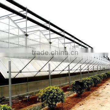 Greenhouse side ventilation rack and pinion