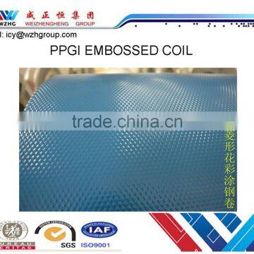 Prepainted Galvanized Diamond Embossed Steel Coil/sheet, Export to Nigeria, Africa From China photo-3