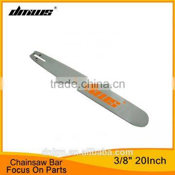 5200 52cc Chainsaw Spare Parts 20 Inch 3/8" Pitch 68 Sections Laminated Chain Saw Guide Bar