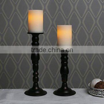 Ivory Flameless Pillar Candles With Timers