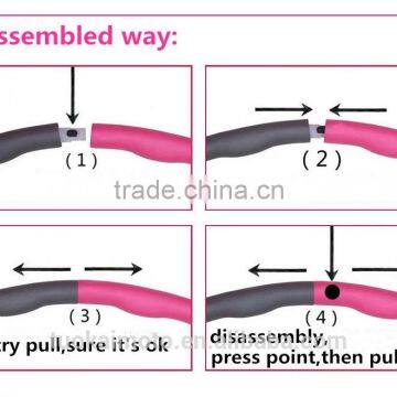 Professional Detachable Flexible Foam&plastic Gymnastics Fitness Message Hula Hoop photo-6