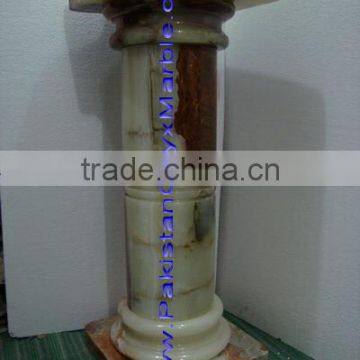 Wholesale Natural MULTI GREEN ONYX PEDESTALS COLLECTIONS photo-2