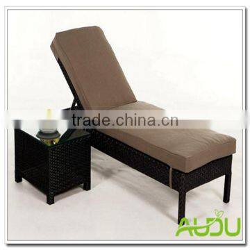 Audu Aluminium Sunbed,Aluminium Frame Rattan Sunbed