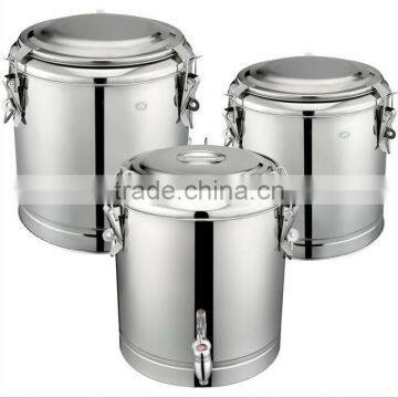 Foood Keep Warm with cover 50L Stainless Steel Barrel With TAP