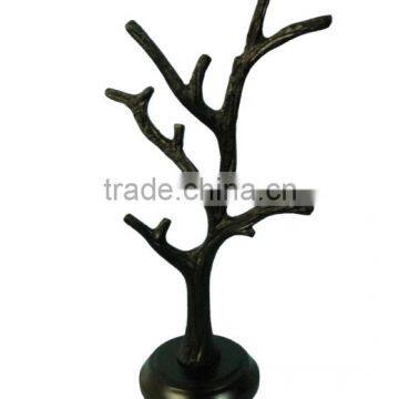 Tree Style Recycled Aluminum Black FinishJewelery Stand