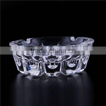 Top selling simple design square cut crystal ashtray wholesale