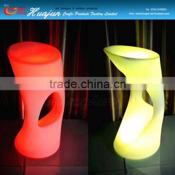 plastic led bar stool/lighting bar stool chair