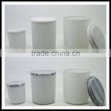 15 oz Glass Candle Container With Marble Lid photo-6