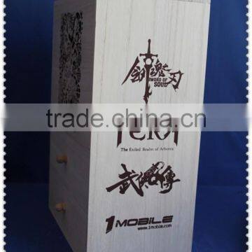 Eco-friend Natural Wooden Cabinet With Basket Drawes for Living Room photo-2