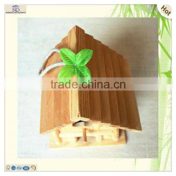 Fancy String Hanging Door Flower Cut Wood Birdhouses photo-6