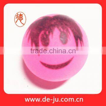 Pink Emoji Customized Lovely Solid Solar Glow Balls