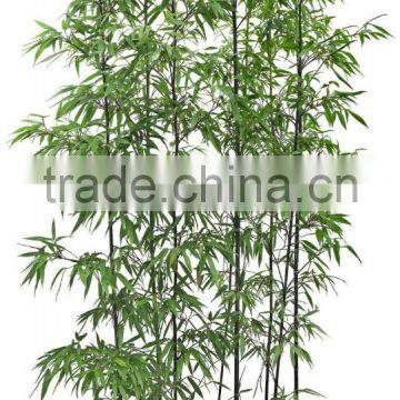 Artificial lucky bamboo pole,real trunk bamboo branches with plastic leaves