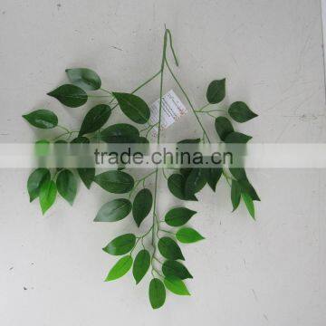 SJ070905 Artificial Ficus Tree Leave for Decorations Occasion Plastic Ficus Banyan Tree Leaf photo-2