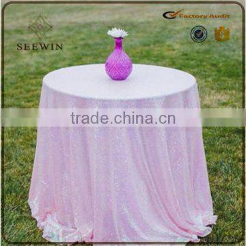 Colourful Round Sequin Elegant Wedding 100% Polyester Sequin Table Overlay photo-3