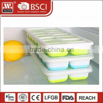 China wholesale silicone ice cube tray with lid for ice cube tray storage