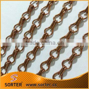 SORTER colored aluminum chain link curtains for door