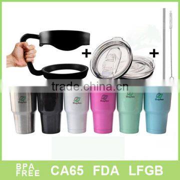 30 OZ Stainless Steel Tumbler With Spill Proof Lid- Powder Coated photo-2