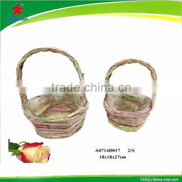 banana leaf basket for flower