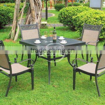 Leisure design durable cast aluminium outdoor garden furniture factory