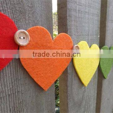 Hot Sell Felt Rainbow Heart Garland Rainbow Garland Made in China photo-1