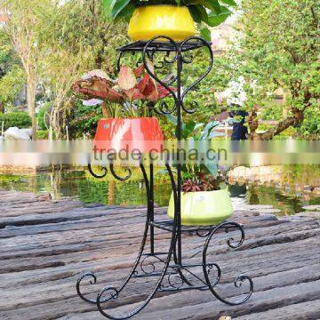 YS91524BL Decoration garden metal flower pot holder