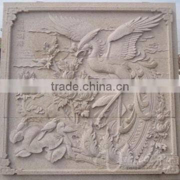 Outdoor Garden Decoration Stone Carving Dragon Marble Relief Sculpture photo-3