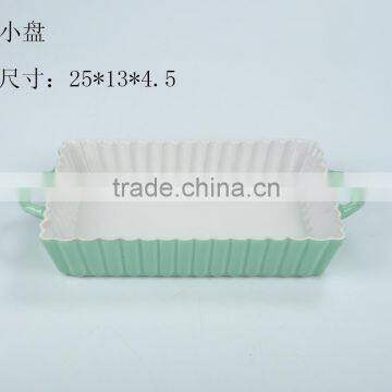 2016 New Design Hot Sale Manufacture Ceramic Bakeware,ceramic Baking Beansceramic Baking Tray photo-2